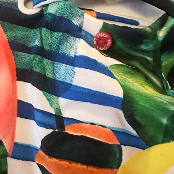 Red Carter Shore Club Juliette Maillot One Piece Swimsuit Size M (8) - Picture 8 of 12